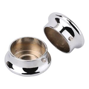 Knape & Vogt 2-Piece Closet Pole End Cup Chrome Knape & Vogt 2-Piece Closet Pole End Cup Chrome